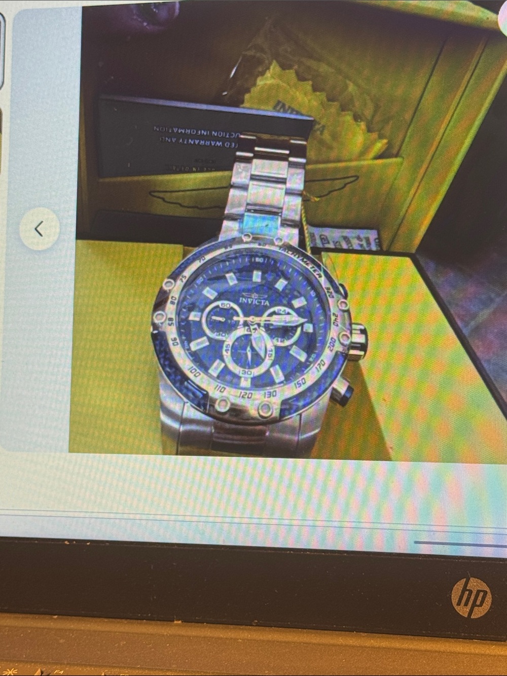 Invicta Speedway Scuba Silver Stainless Steel Chronograph Watch nwt
